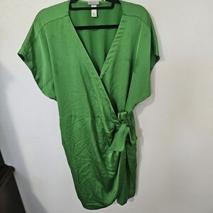 Green Wrap Dress